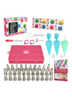 52-Piece Icing Piping Bags And Tips Cupcake Decorating Kit Multicolour - v1584024614/N35529044A_1