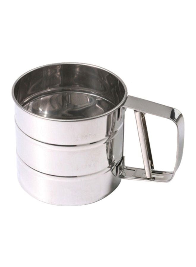 Chengor Stainless Steel Shaker Sieve Cup Silver 8x6x6inch - Image 1