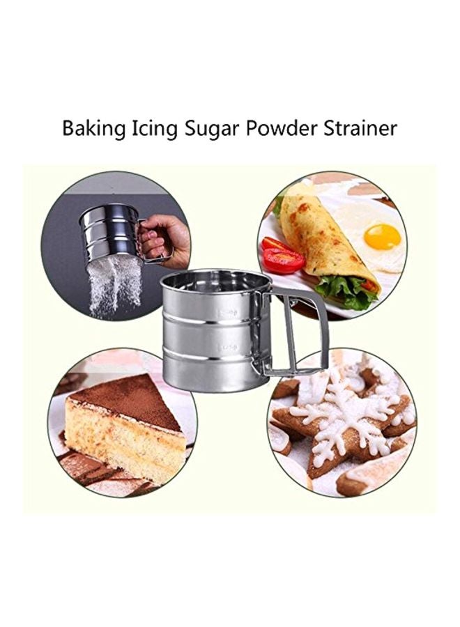 Chengor Stainless Steel Shaker Sieve Cup Silver 8x6x6inch - Image 5