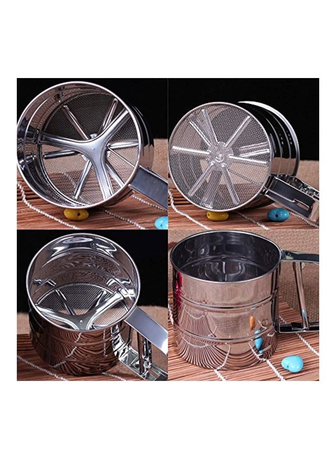 Chengor Stainless Steel Shaker Sieve Cup Silver 8x6x6inch - Image 4