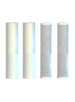 Purenex 4-Piece Replacement Water Filter Cartridge Set White 20x10x10inch 