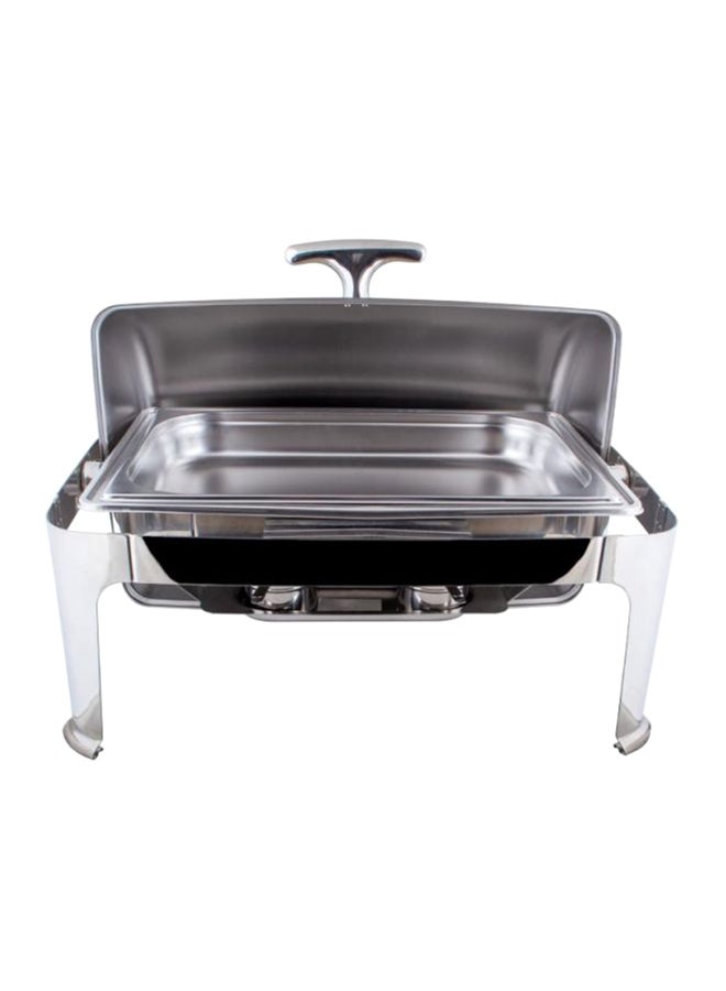BASURRAH Stainless Steel  Food Warmer Silver 7cm  - Image 1