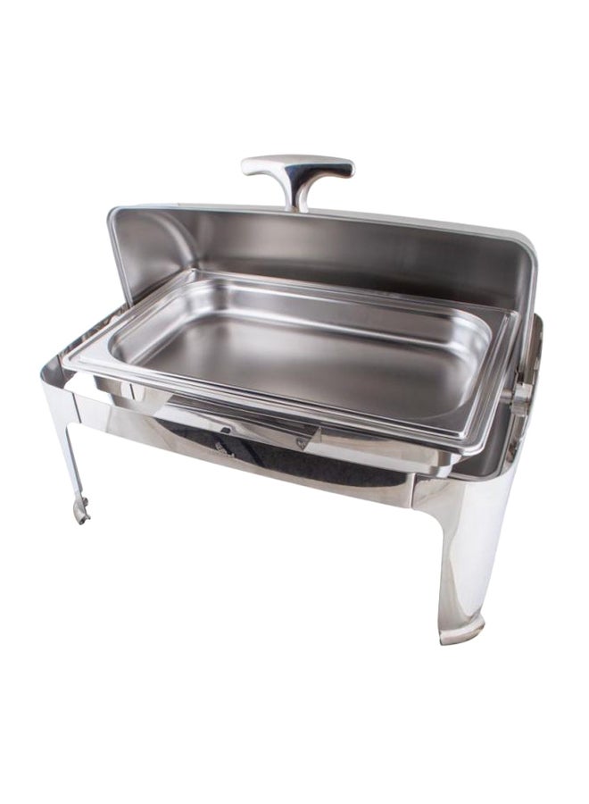 BASURRAH Stainless Steel  Food Warmer Silver 7cm  - Image 4