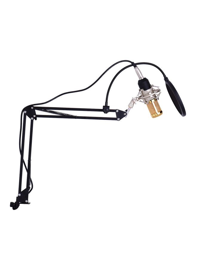 طقم ميكروفون مكثف للتسجيل ذهبي/أسود/رمادي - Image 2