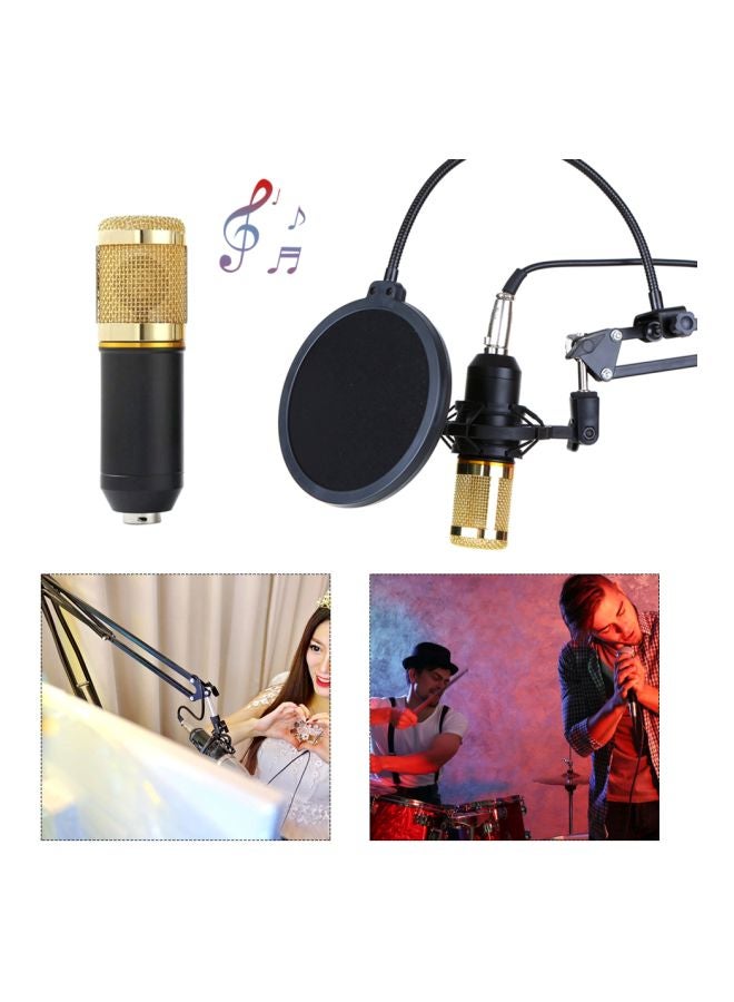 طقم ميكروفون تعليق احترافي BM800 أسود - Image 4