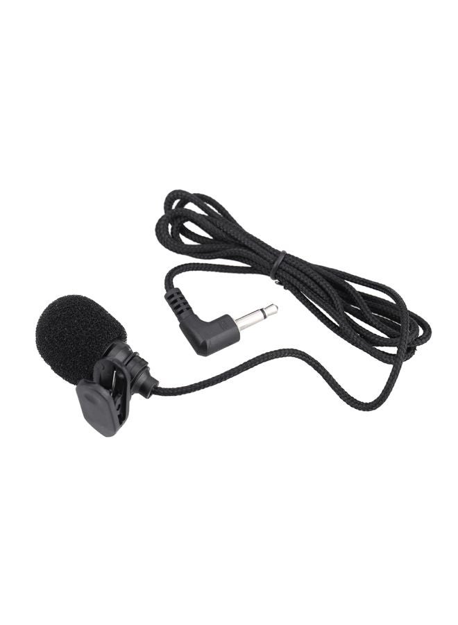 Mini Portable Clip-On Lapel Lavalier Wired Microphone I1396-A Black  - Image 4
