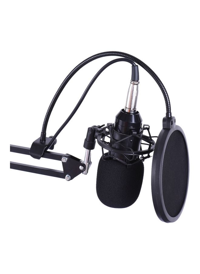 Professional Broadcasting Studio Recording Condenser Microphone Set I2146-A Black  - Image 4