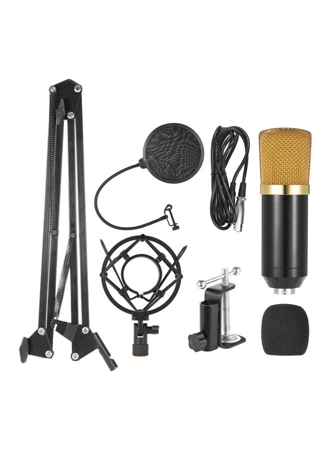 Professional Broadcasting Studio Recording Condenser Microphone Set I2146-A Black  - Image 1