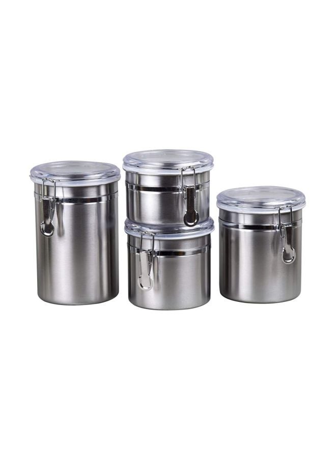 Generic - 4-Piece Canister Container Set Grey - Image 1