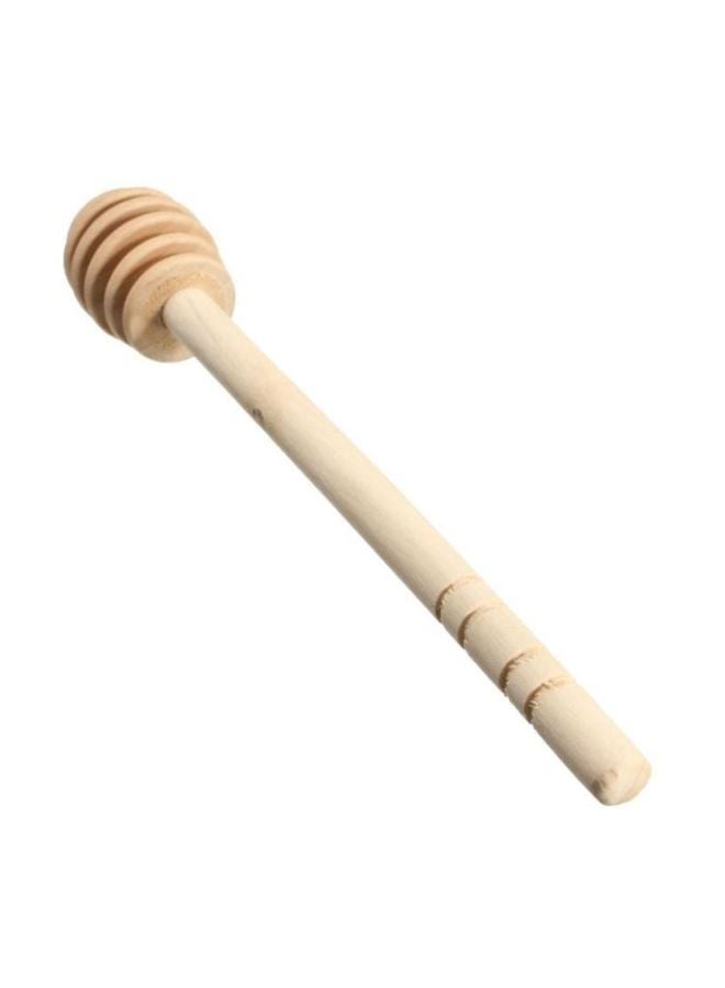 Generic Wooden Honey Spoon Beige  - Image 1