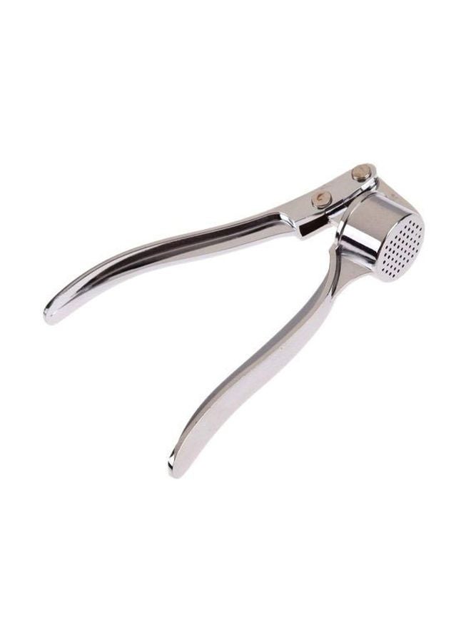 مكبس ثوم من الستانلس ستيل فضي - Image 1