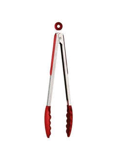 Generic Stainless Steel Tong Silver/Red  - Image 1