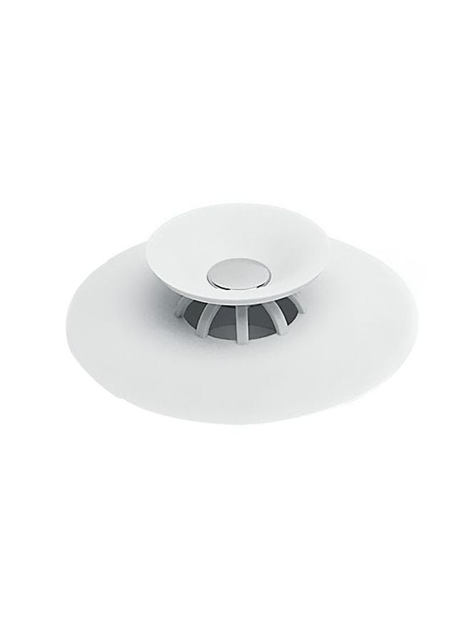 Silicone Drain Stopper White 10x3.6centimeter