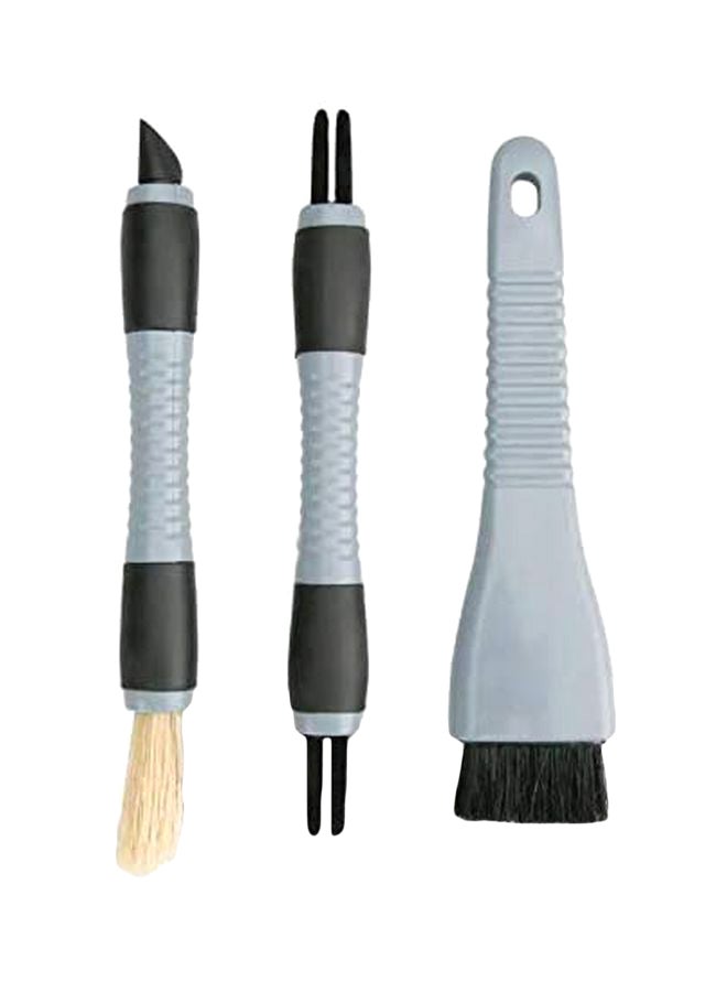 AUTO PLUS 3-Piece Interior Detail Brush Set - Image 1