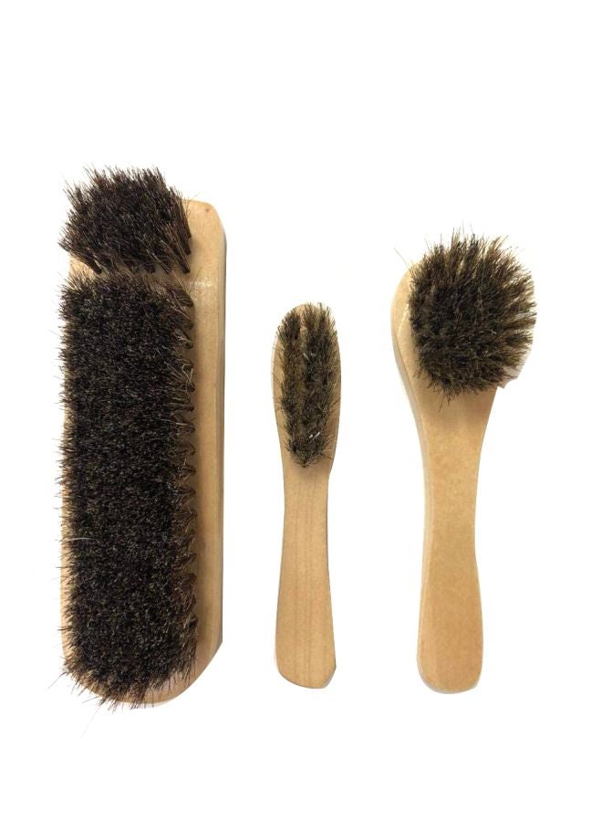 AUTO PLUS - 3-Piece Leather Cleaning Brush Set - Image 1