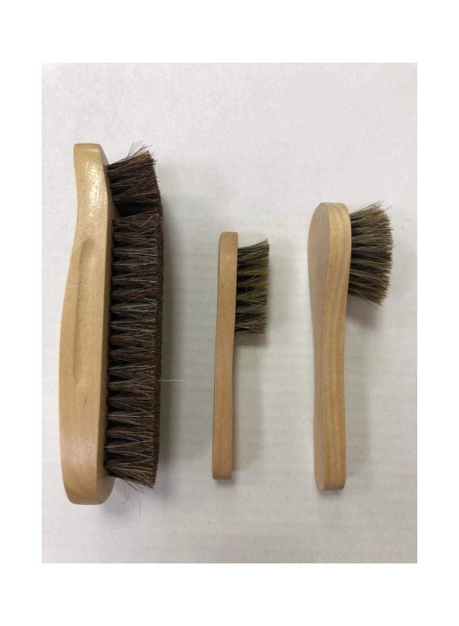 AUTO PLUS - 3-Piece Leather Cleaning Brush Set - Image 1