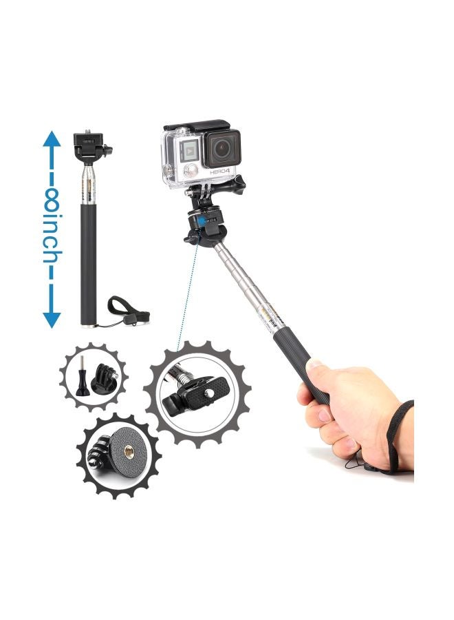 Ozone 17-Piece Action Camera Accessory Bundles Black - Image 4