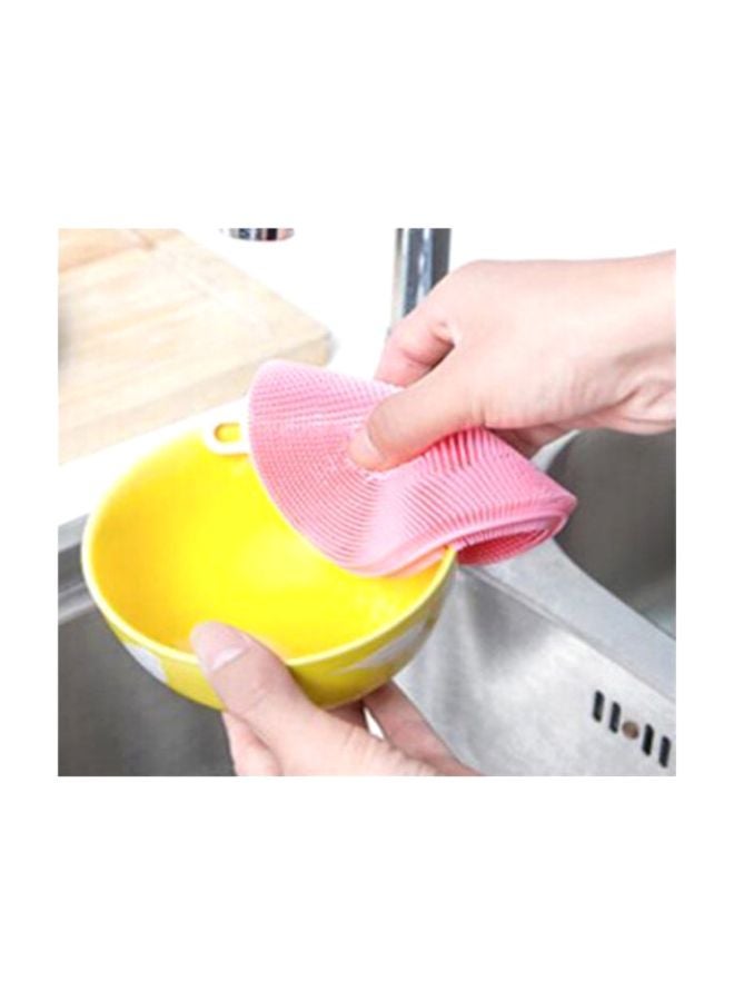 Generic - Silicone Dish Cleaning Brush Pink - Image 1