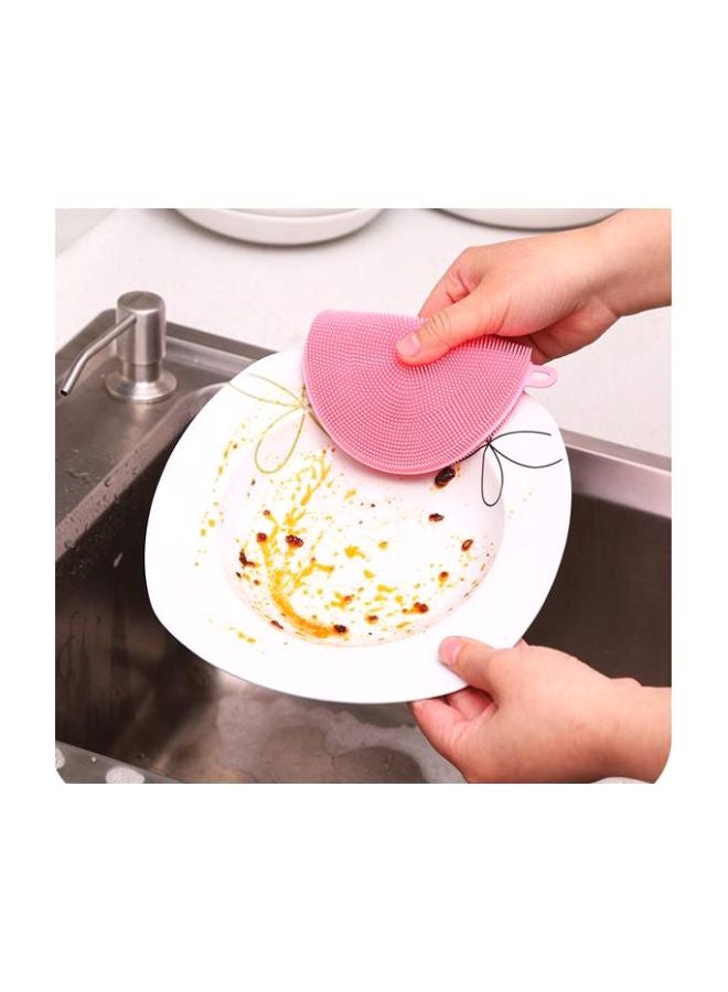 Generic - Silicone Dish Cleaning Brush Pink - Image 1