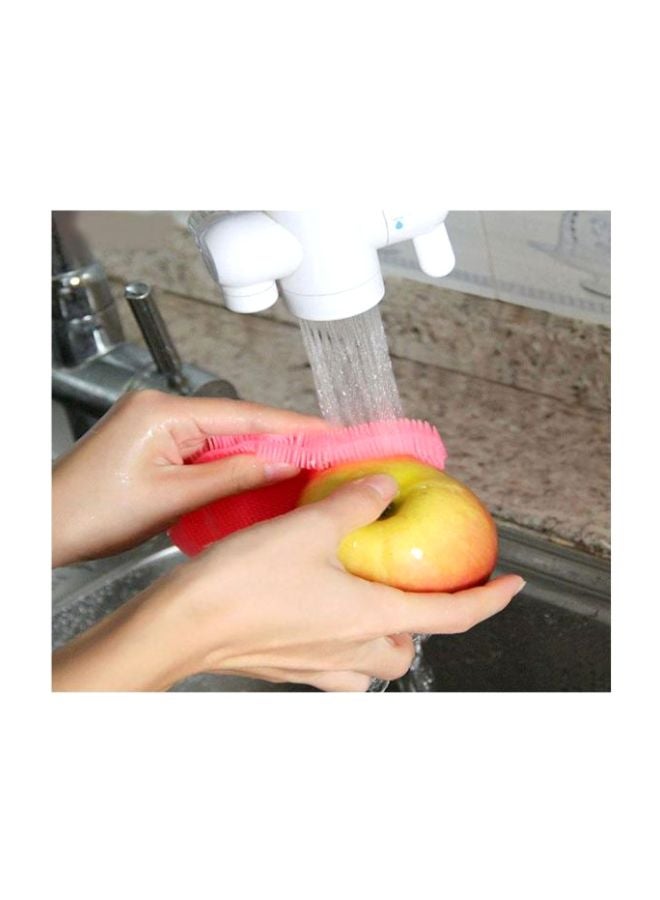 Generic - Silicone Dish Cleaning Brush Pink - Image 1