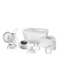 Closer To Nature Electric Breast Pump Kit - White/Clear
