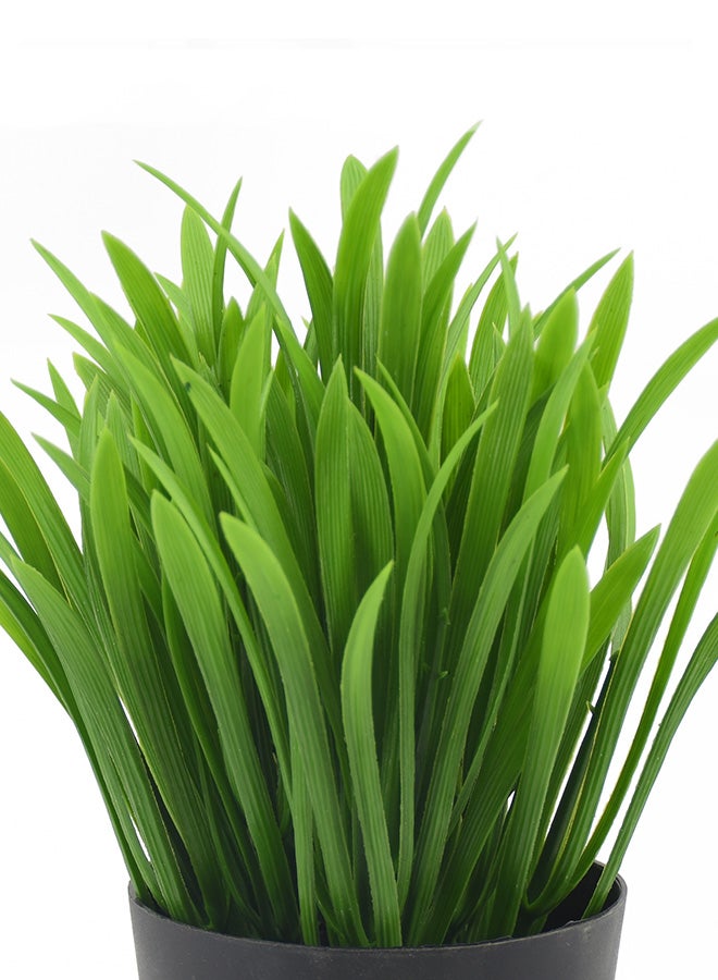 Decorative Artificial Plant With Base Green/Black 20x10cm - Image 2