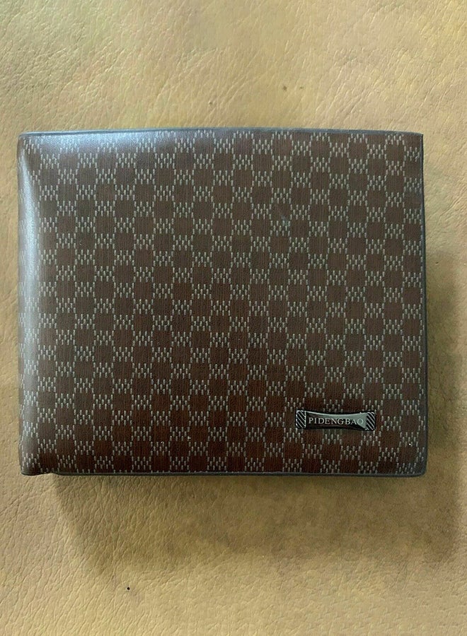 Pidengbao - Leather Bifold Wallet Brown - Image 1