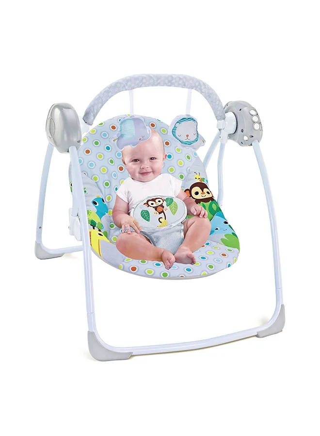 Baby love Battery Operated Compact Folding Soft and Comfortable Bbay Swing