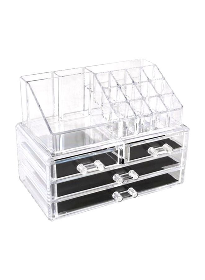 Generic - 4-Drawer Cosmetic Organizer Clear - Image 1