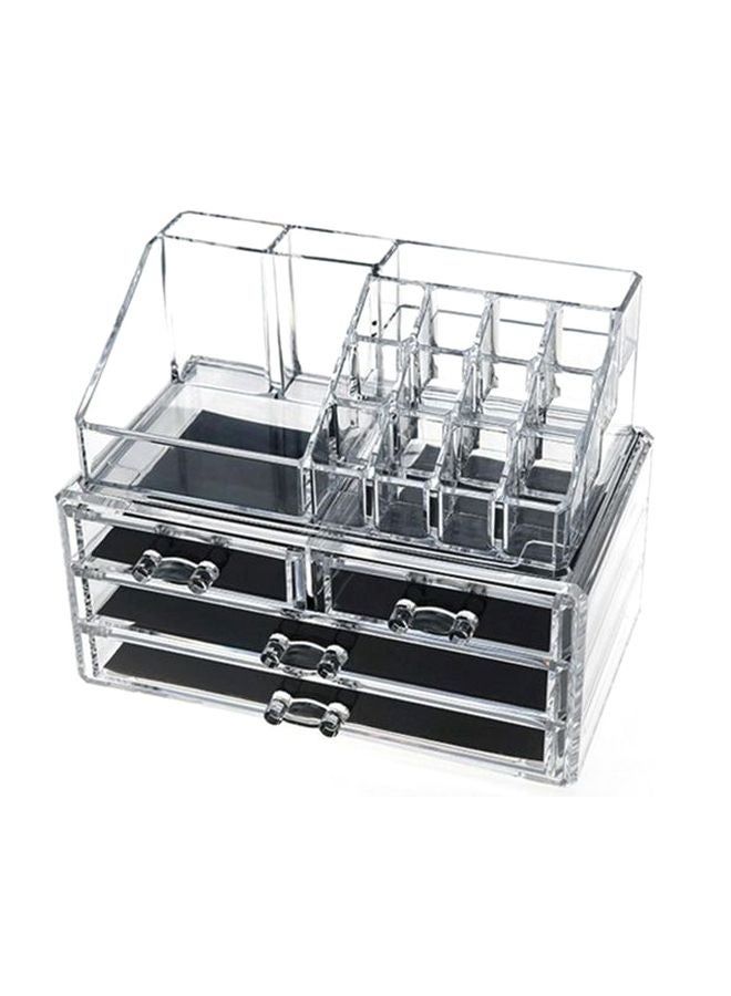Generic - 4-Drawer Cosmetic Organizer Clear - Image 1