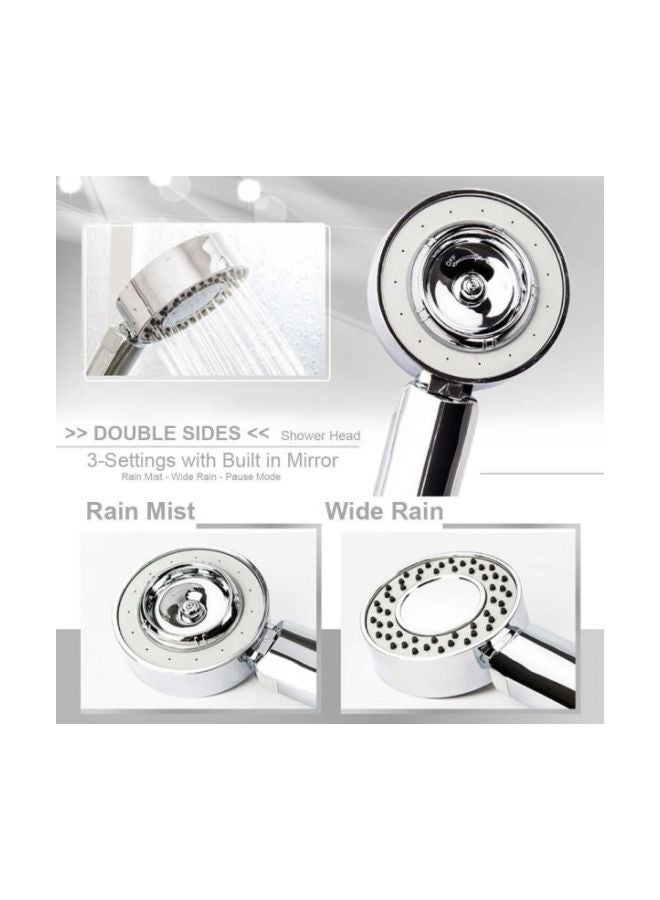 Generic - Multi Functions Double Sides Shower Head Silver - Image 1