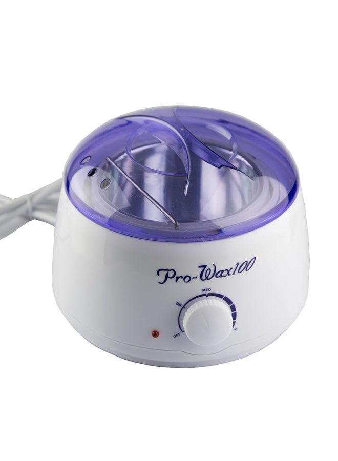 Hair Removal Kit With Wax Melting Pot White/Purple