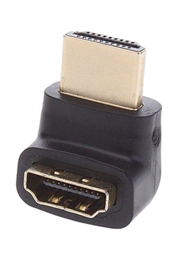HDMI Female To HDMI Male Cable Adapter Black
