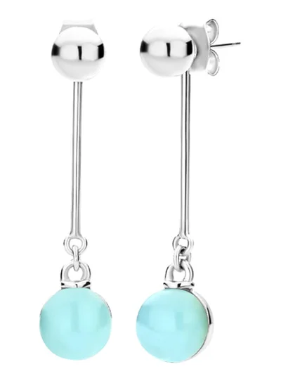 CERRUTI 1881 Stainless Steel Logo Earrings