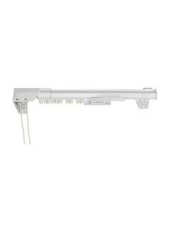 Corded Adjustable Curtain Rail Silver 2meter