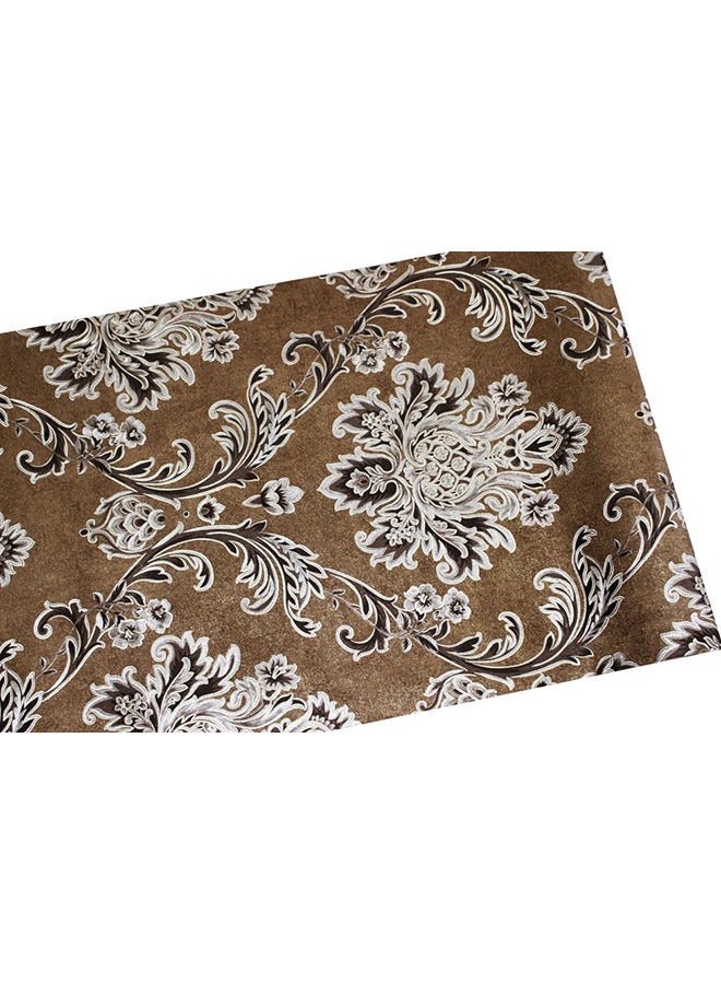 Damask Pattern Self Adhesive Wallpaper Brown/Beige/Black 53centimeter - v1584095684/N35580767A_3