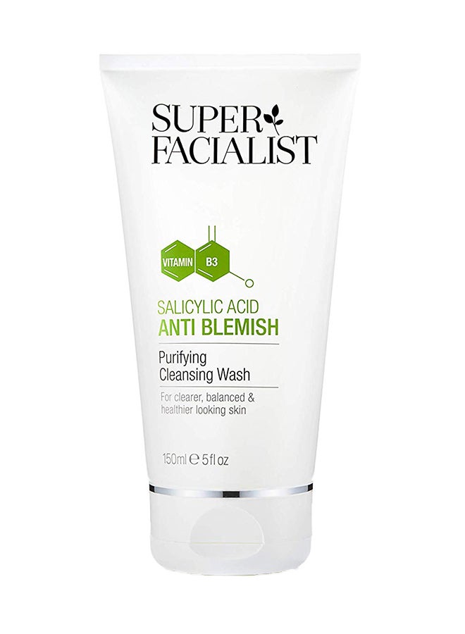 SUPER FACIALIST Salicylic Acid Anti Blemish Purifying Cleansing Wash 150ml  - Image 1