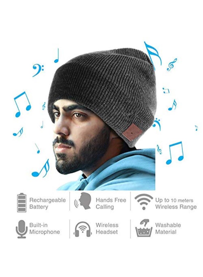 سماعة رأس لاسلكية تعمل بالبلوتوث توضع فوق الأذن رمادي - Image 2
