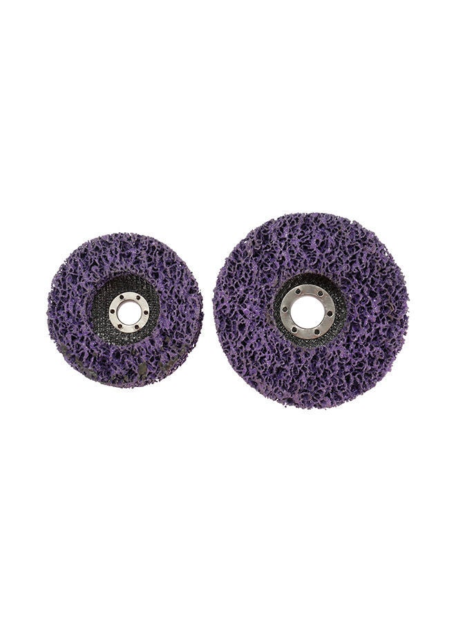 2-piece Abrasive Removal Clean Wheel Disc Set Black/Purple 4inch  - Image 4