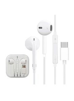 Stereo Wired Type-C In-Ear Earphones White
