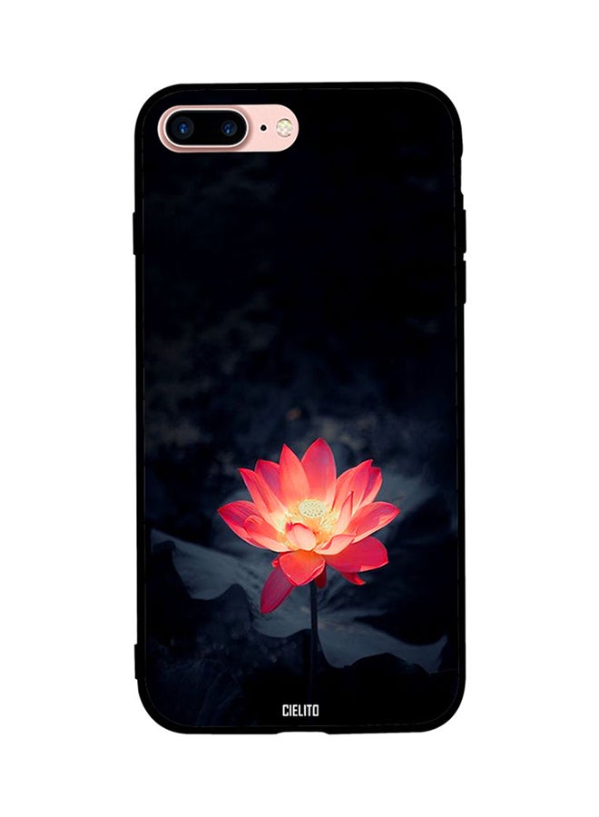 RUSSO Protective Case Cover For Apple iPhone 7 Plus Light Lotus In Dark Night 