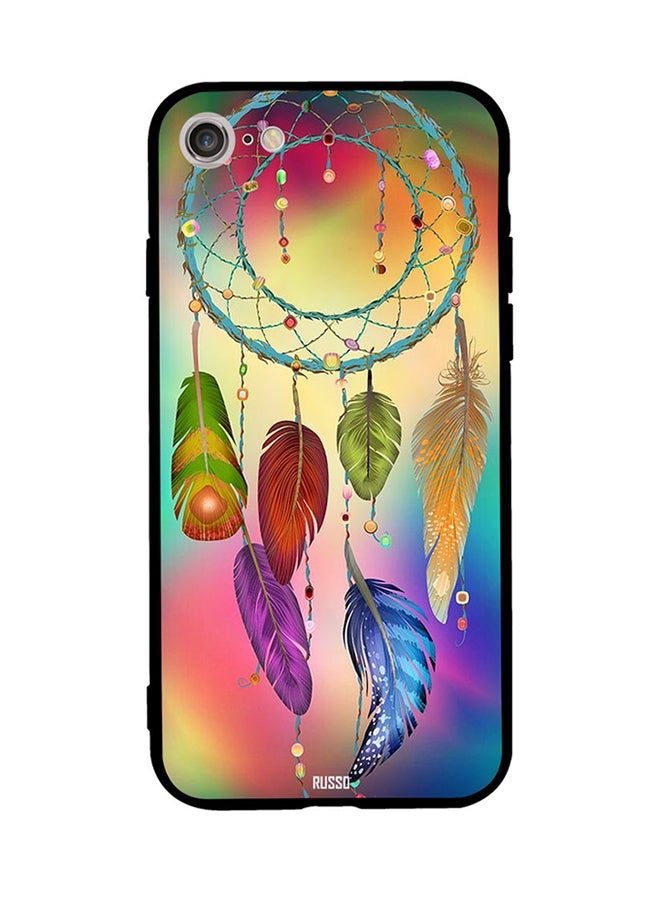 CIELITO Protective Case Cover For Apple iPhone 8 Colorful Feathers