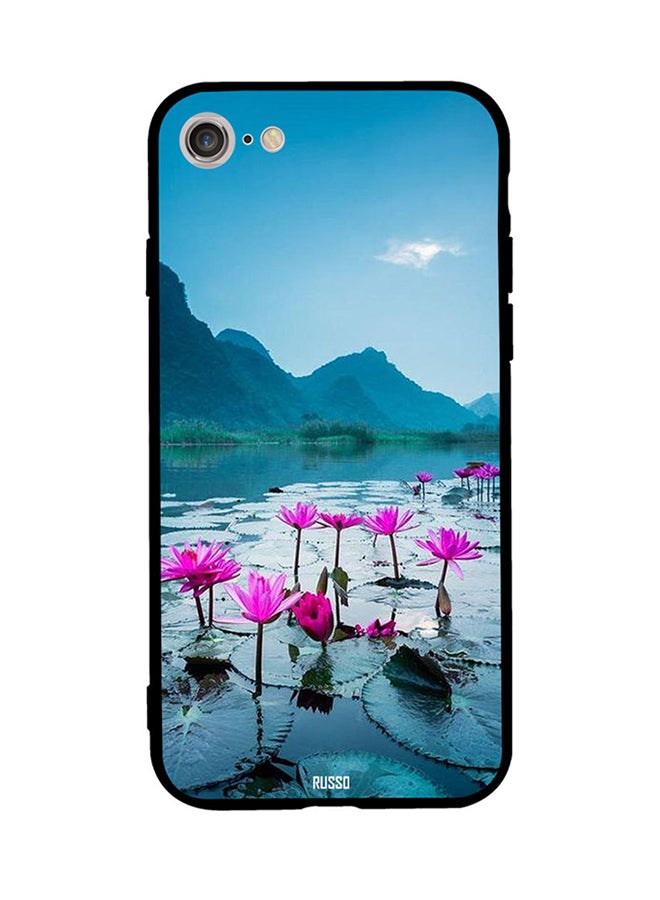 CIELITO Protective Case Cover For Apple iPhone 8 Lotus Flower In Water 