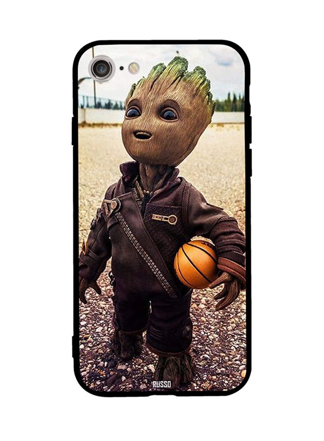CIELITO Protective Case Cover For Apple iPhone 8 Baby Groot Ready To Play Basketball