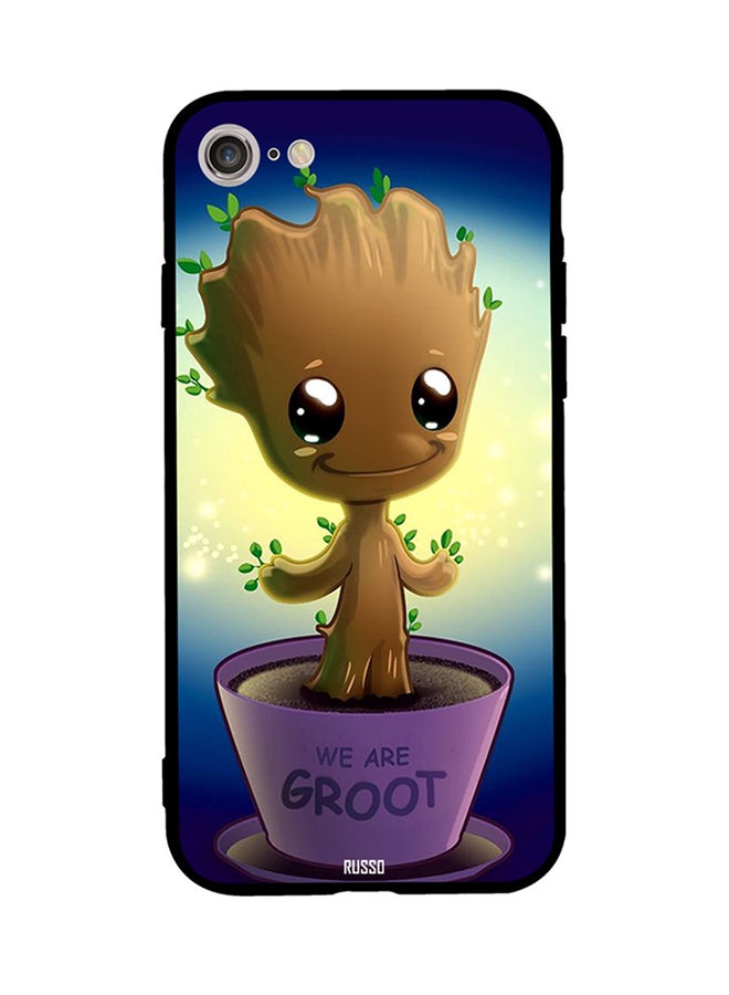 CIELITO Protective Case Cover For Apple iPhone 8 Baby Groot Growing In A Pot