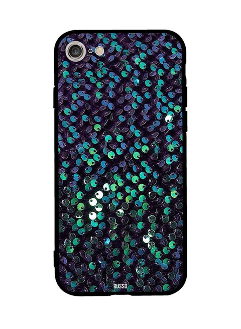 Protective Case Cover For Apple iPhone 8 Zig Zag Sparkle Pattern