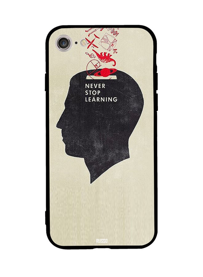 CIELITO Protective Case Cover For Apple iPhone 8 Never Stop Learning