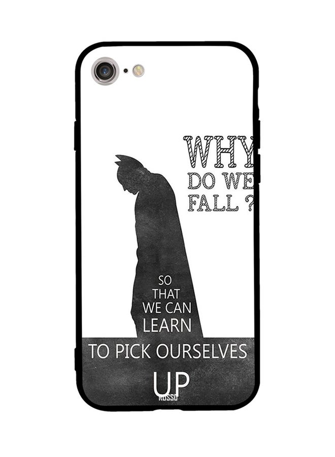 CIELITO Protective Case Cover For Apple iPhone 8 Batman Dark Knight Who Do We Fall