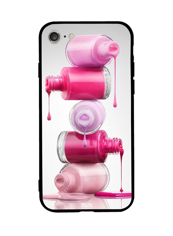 RUSSO Protective Case Cover For Apple iPhone 8 Nailpaint Bottles 