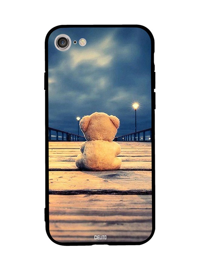 CIELITO Protective Case Cover For Apple iPhone 8 Teddy Looking at Sky